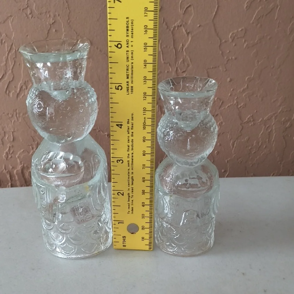 Vintage Bjorn Winblad Designed Glass Christmas Candle Holders Kings Wiseman